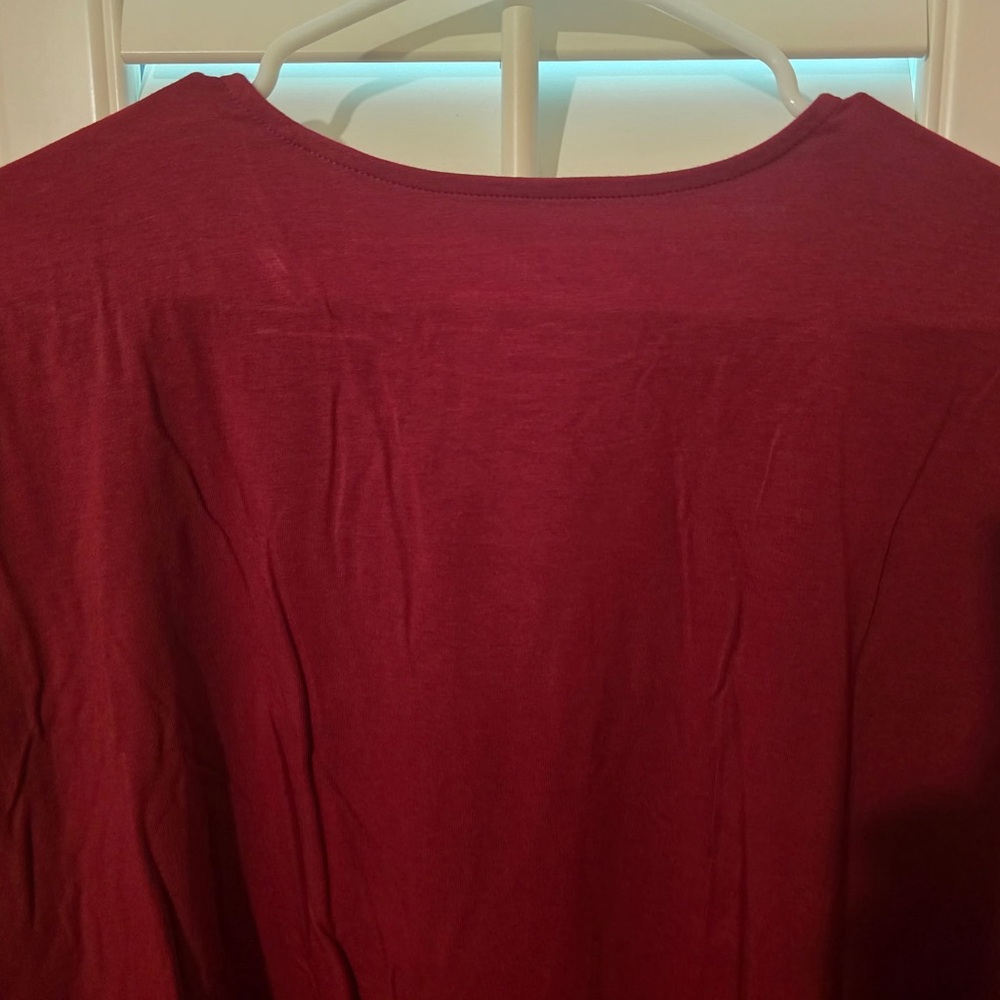 J. Jill Women's Deep Red Blouse - Picture 7 of 8
